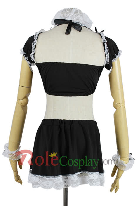 Sexy maid pajamas costumes cute black outfit