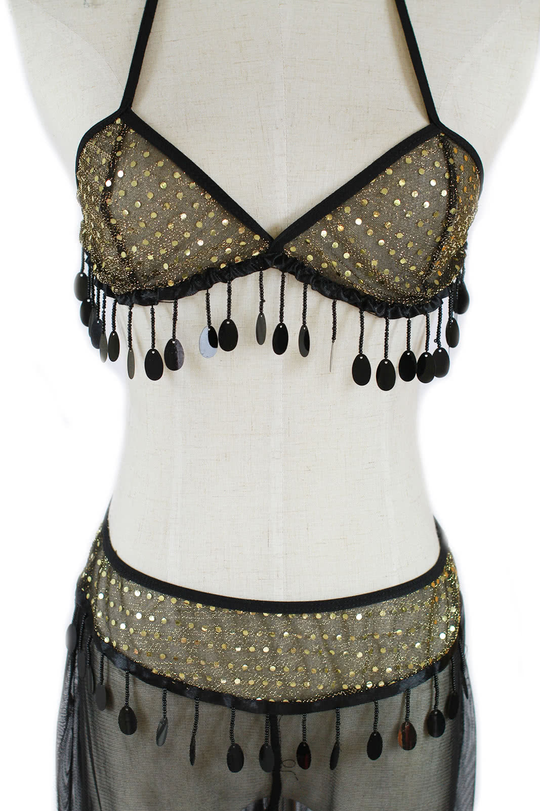 Black Genie Halloween Costumes of the Style of Women's Wear Dance Clothes
