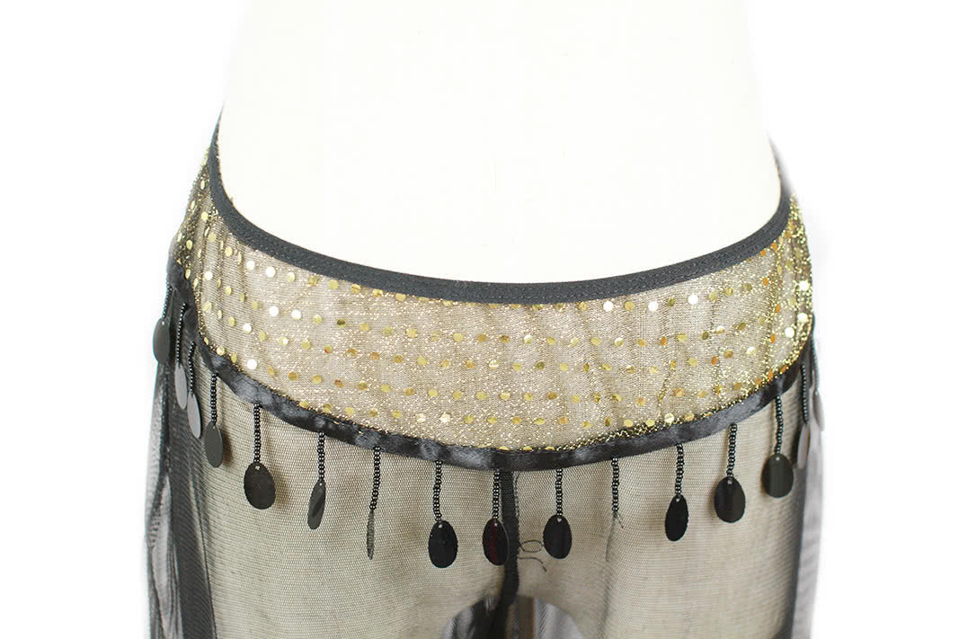 Black Genie Halloween Costumes of the Style of Women's Wear Dance Clothes