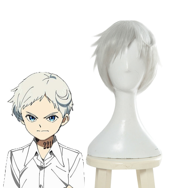 Yakusoku no Neverland Norman Short Gray Cosplay Wigs