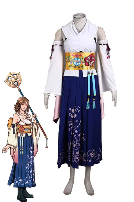 10 - Una Final Fantasy Pack 1 Generation - Summons White And Blue Cosplay Costumes