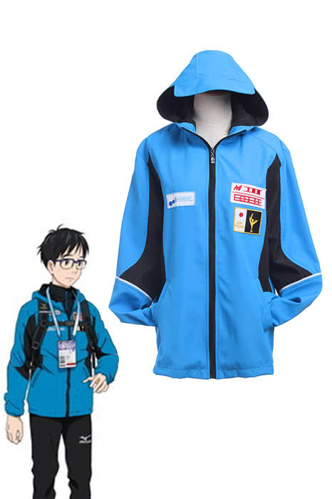 Yuri on Ice Yuri Katsuki Blue Sportswear Jacket Cosplay Costumes
