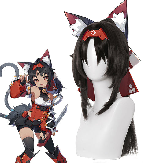 Zenless Zone Zero Nekomiya Mana Cosplay Wig