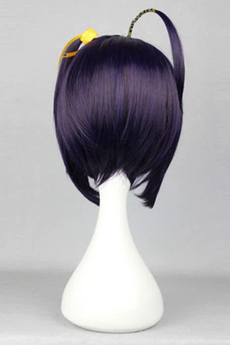 New arrive 30cm short dark purple Anime cosplay hair party wigs