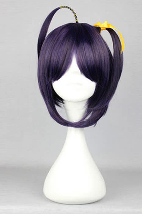 New arrive 30cm short dark purple Anime cosplay hair party wigs