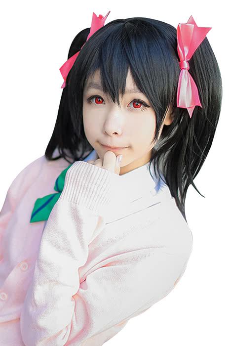 Love Live Yazawa Nico Black Short Cosplay Wigs For Women