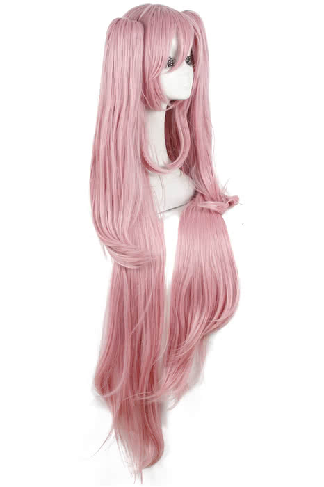 115cm Long Pink Seraph of the End Krul Tepes Cosplay Wig