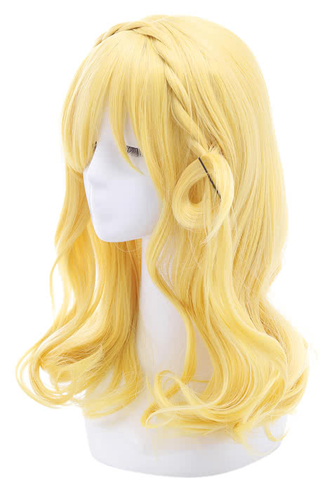 LoveLive!Sunshine!! Ohara Mari Bright Yellow Cosplay Wigs