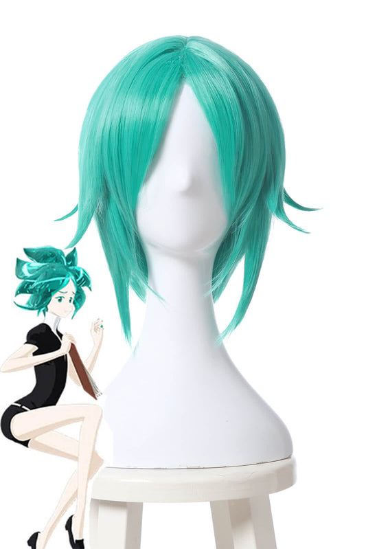 Land of the Lustrous Phosphophyllite Short Green Synthetic Anime Cosplay Woman Wigs