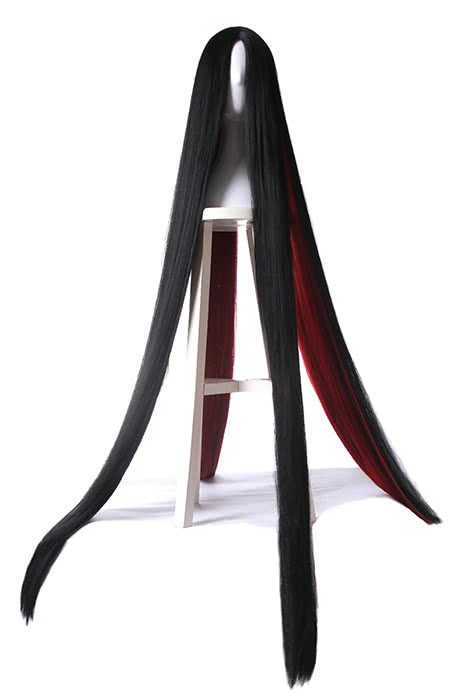 Land of the Lustrous Bort Very Long Black Mixed Red Special Anime Cosplay Wigs