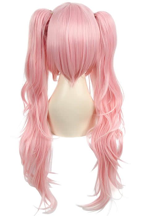 Dangan-Ronpa Junko Enoshima Cosplay Wigs Lovely Long Pink Hair Wigs