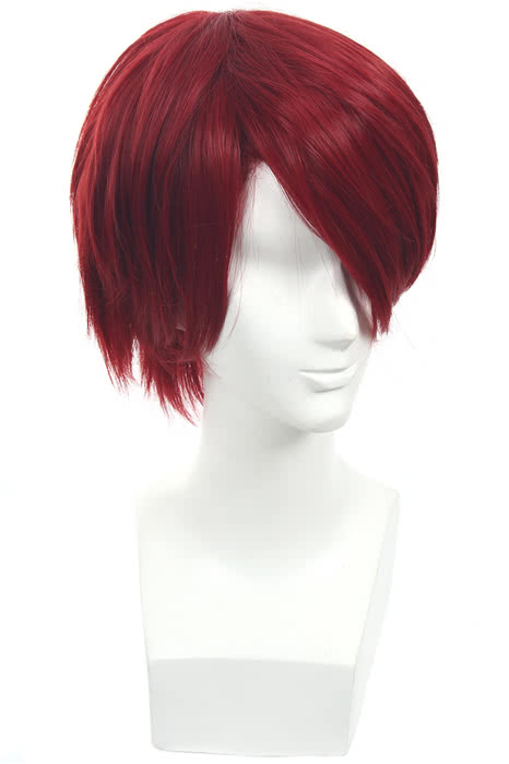 Free!Eternal Summer Rin Matsuoka Claret-red Short Straight Cosplay Wigs