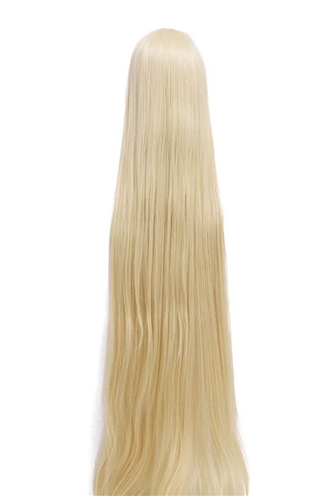 Chobits Chii Supper Long Straight Beige Blonde Anime Cosplay Wigs