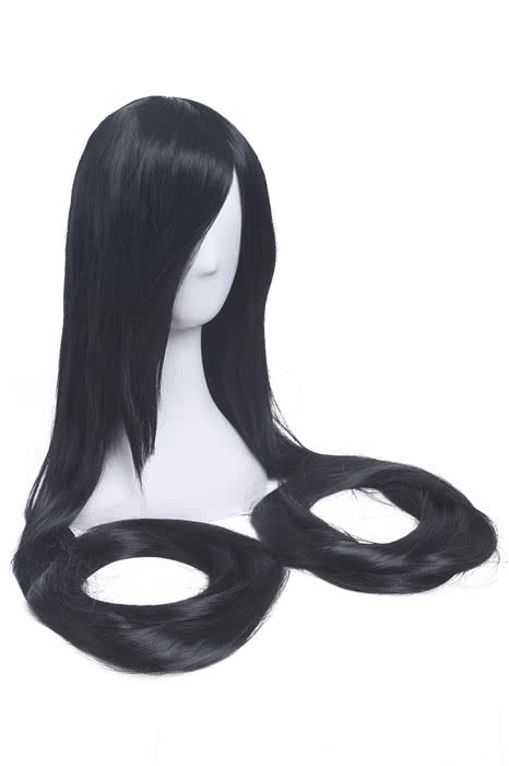 150cm Supper Long Straight Black Cosplay Party Wigs