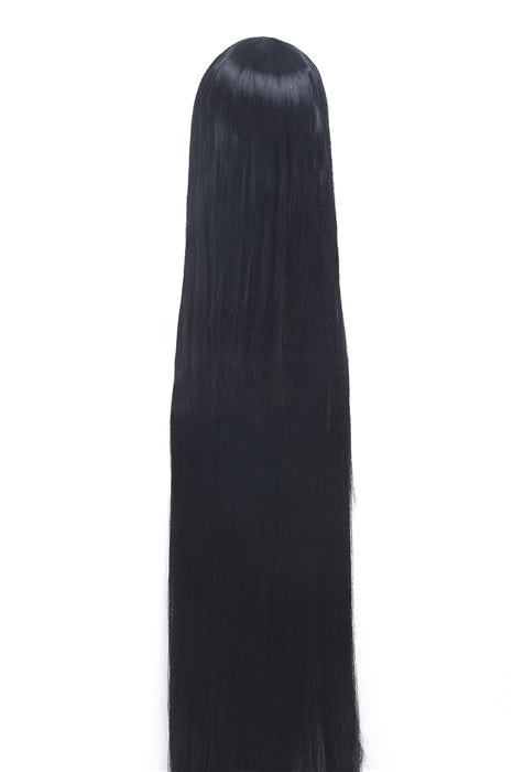 150cm Supper Long Straight Black Cosplay Party Wigs