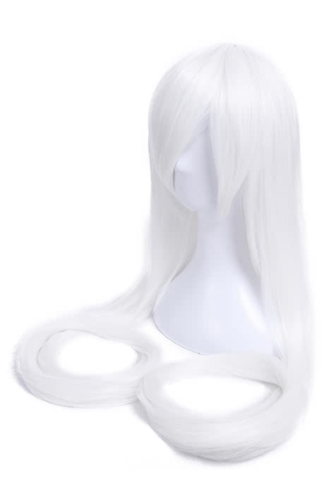 150cm Supper Long Straight White Silver Cosplay Party Wigs
