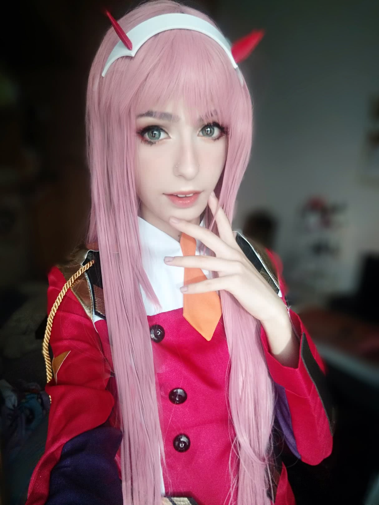 150cm Supper Long Straight Dark Pink Cosplay Party Wigs