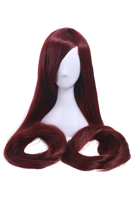 100cm Supper Long Straight Wine Red Cosplay Party Wigs