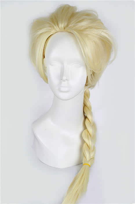 Princess queen Elsa Cosplay wig 75cm Braid Wig 2 colors for celection