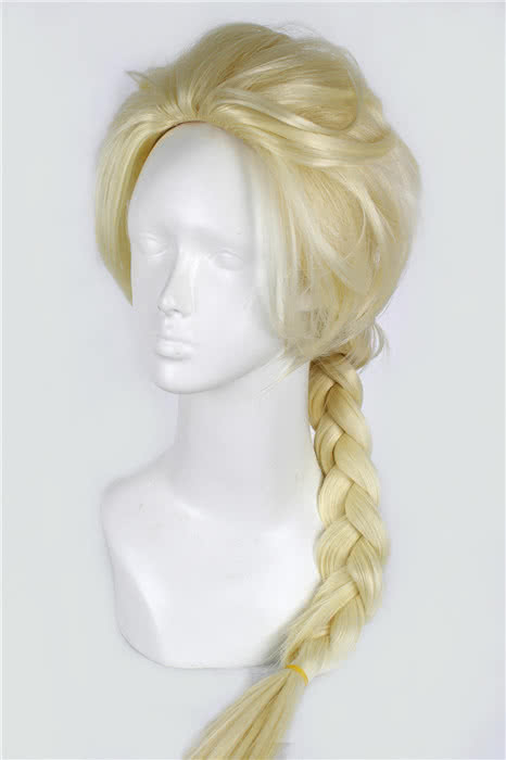 Princess queen Elsa Cosplay wig 75cm Braid Wig 2 colors for celection