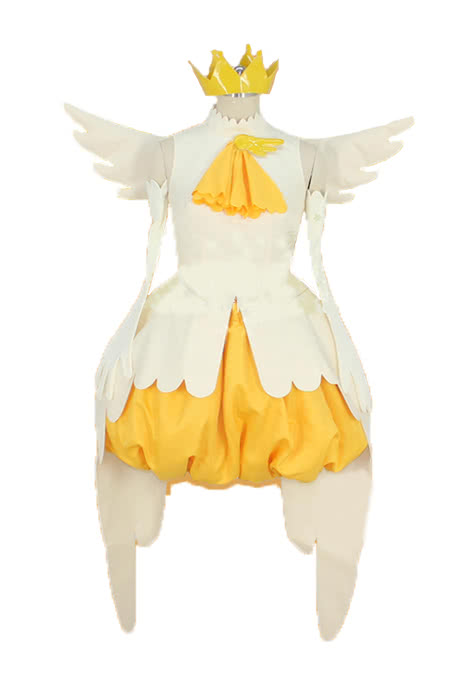 Cardcaptor Sakura Sakura Kinomoto Shapeshift Yellow Dress Cosplay Costumes