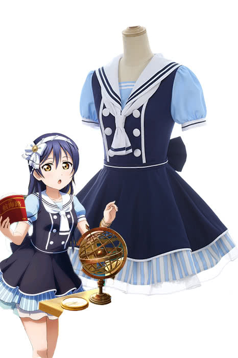 Love Live Pirate Set Umi Sonoda Cute Dress AnimeCosplay Costumes