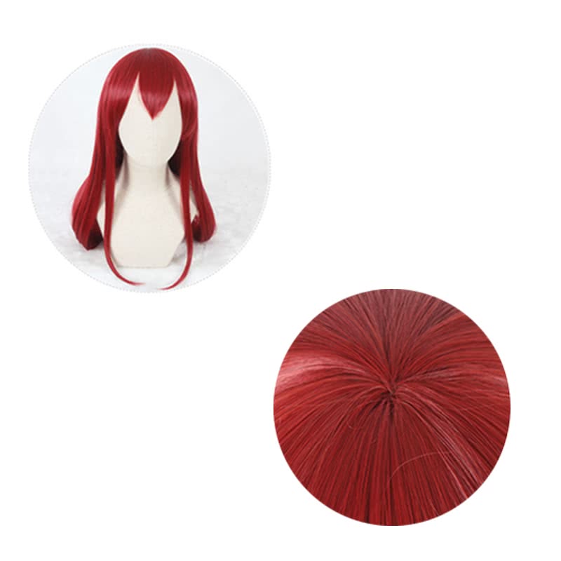 100 cm Long Steins;Gate 0 Kurisu Makise Anime Crimson Straight Cosplay Wigs