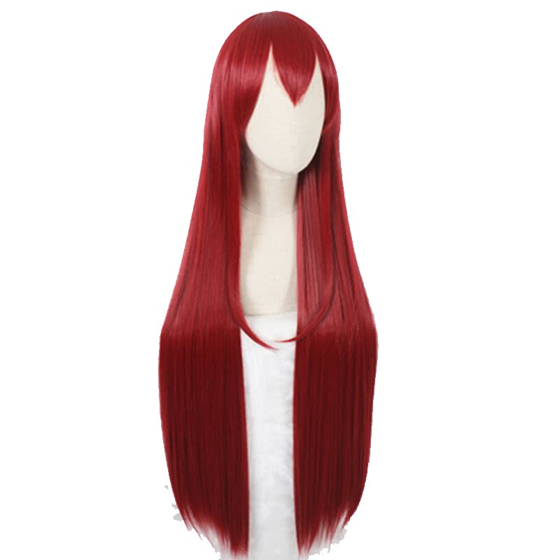 100 cm Long Steins;Gate 0 Kurisu Makise Anime Crimson Straight Cosplay Wigs