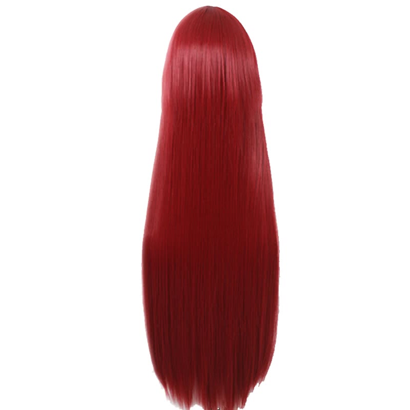 100 cm Long Steins;Gate 0 Kurisu Makise Anime Crimson Straight Cosplay Wigs