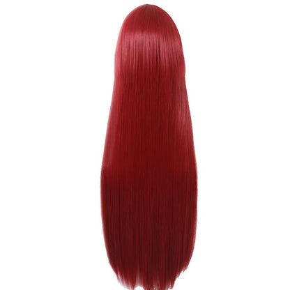100 cm Long Steins;Gate 0 Kurisu Makise Anime Crimson Straight Cosplay Wigs