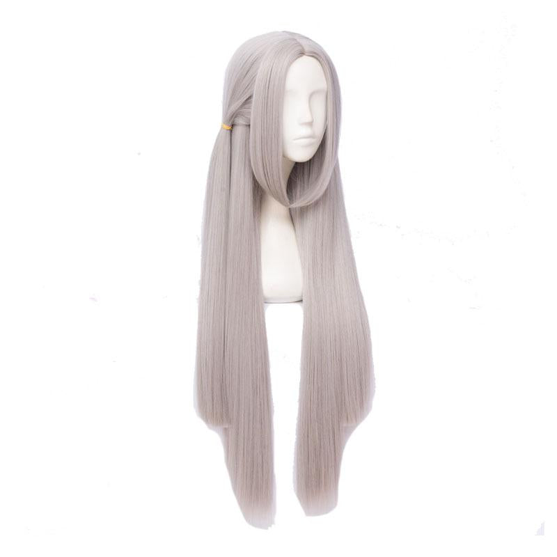 100cm Fire Emblem Three Houses Edelgard Silver Grey Long Cosplay Wigs 