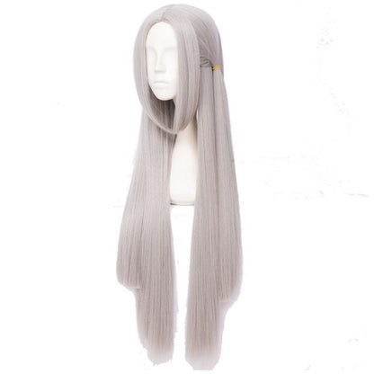 100cm Fire Emblem Three Houses Edelgard Silver Grey Long Cosplay Wigs 