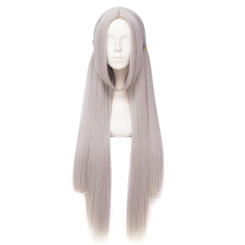 100cm Fire Emblem Three Houses Edelgard Silver Grey Long Cosplay Wigs 
