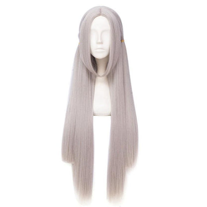 100cm Fire Emblem Three Houses Edelgard Silver Grey Long Cosplay Wigs 