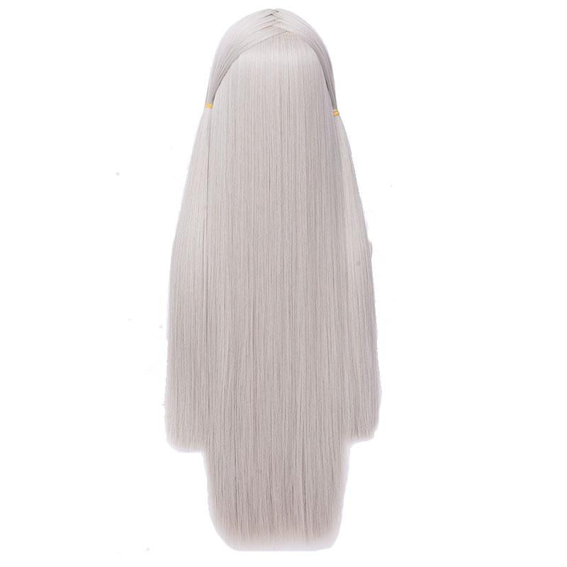 100cm Fire Emblem Three Houses Edelgard Silver Grey Long Cosplay Wigs 
