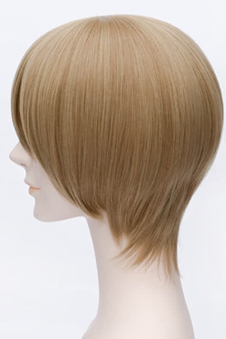 Short Sandy Blonde Layered Bob Wig with Side Bangs