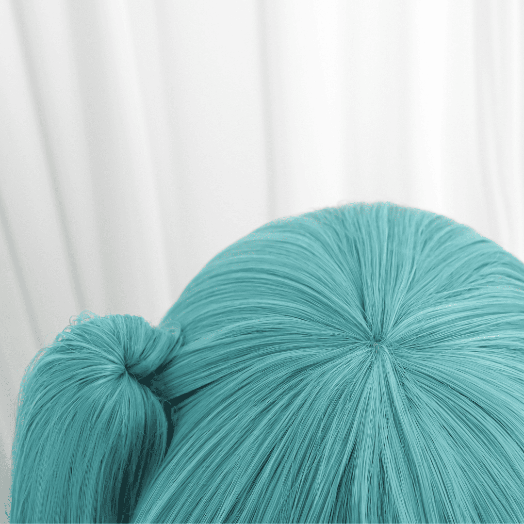 120cm Miku Supper Long Green Cosplay Wigs Straight Clip on Ponytails Full Hair