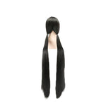 120cm Danganronpa V3 Harukawa Maki Black Long Cosplay Wigs