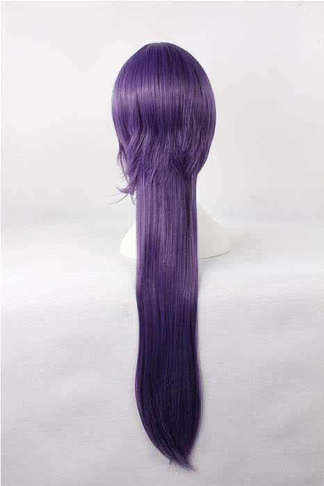 95cm Purple Detached Hakuouki Saitou Hajime Cosplay Wig