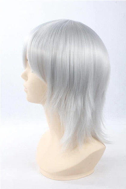 35cm Sliver White Hakuouki Hijikata Toshizo Cosplay Wig