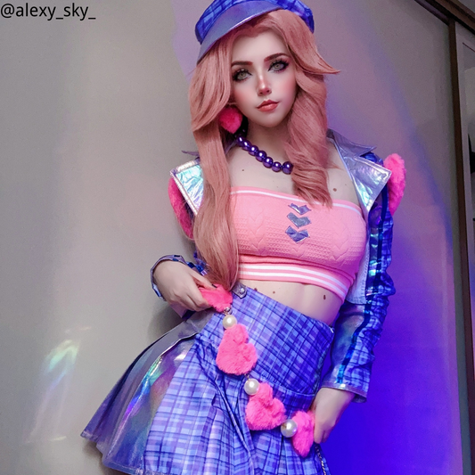 LOL Heartache & Heartthrob Caitlyn Cosplay Costume Halloween Costume