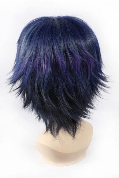 35cm Mixture Short Black Bullet Satomi Rentaro Cosplay Wig
