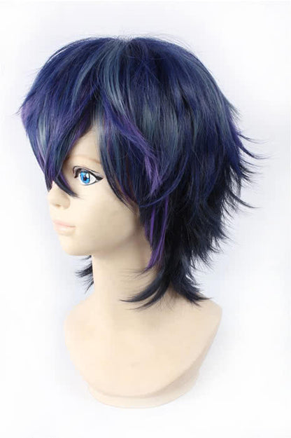 35cm Mixture Short Black Bullet Satomi Rentaro Cosplay Wig
