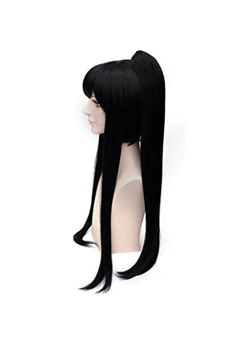100cm Black Straight D.Gray-man Yu Kanda Cosplay Wig