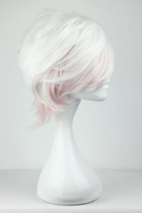 32cm Short Gradient White Diabolik Lovers Subaru Sakamaki Cosplay Wig