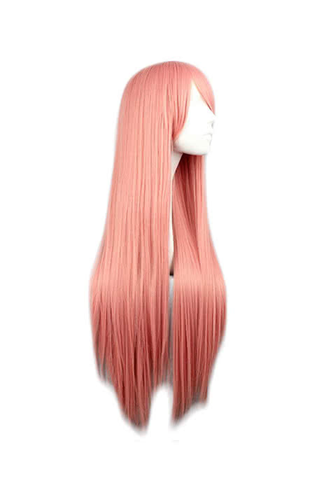 80cm Straight Pink Pandora Hearts Charlotte Baskabiru Cosplay Wig