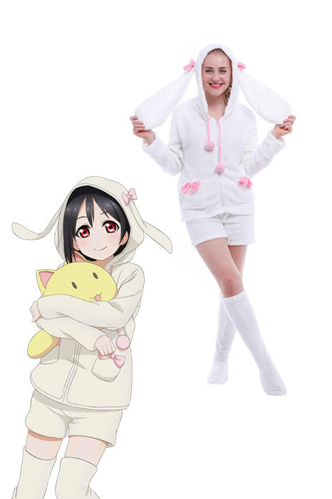 Love Live! Yazawa Nico Rabbit Pajamas Cosplay Costumes