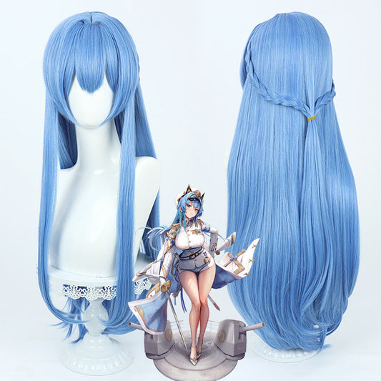 Rolecosplay Goddess of Victory: Nikke Helen Light Blue Cosplay Wig
