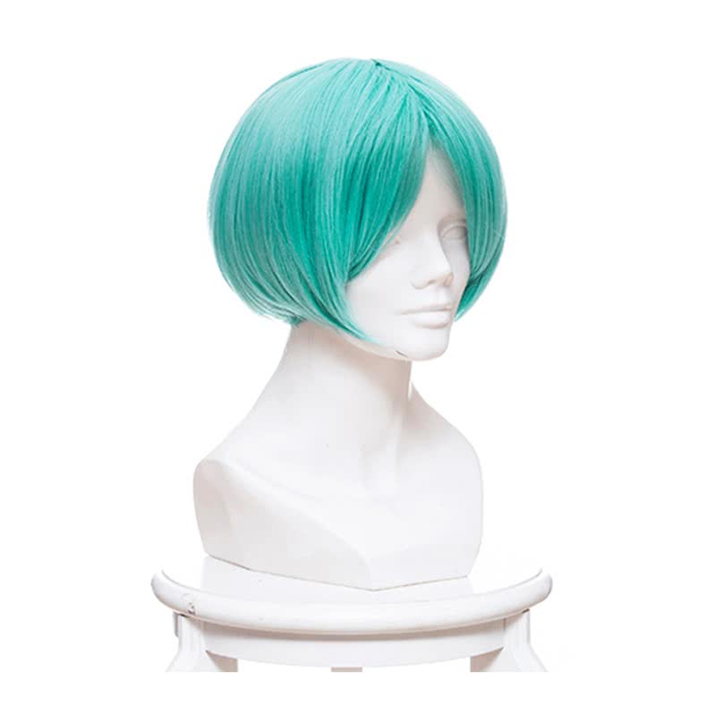 Houseki no Kuni Phosphophyllite Land of the Lustrous Short Green Cosplay Wigs 