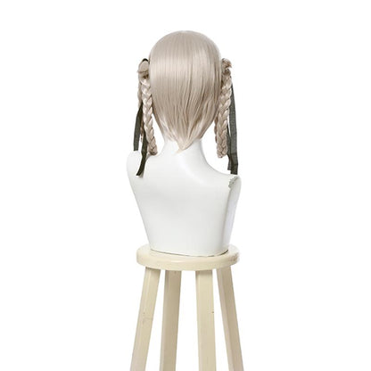 28cm Kakegurui Momobami Kirari Synthetic Silver Cosplay Wigs